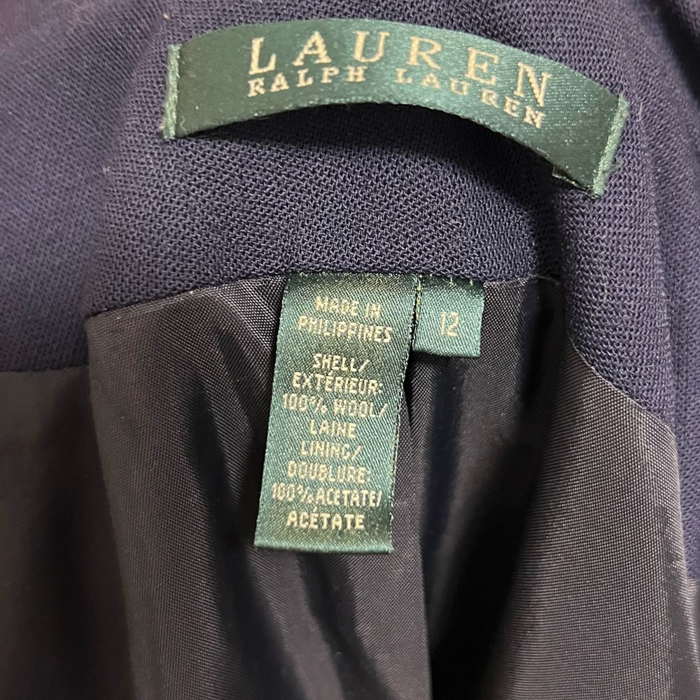 Ralph Lauren Dark Blue Blazer with Gold Accents - Picture 8 of 9
